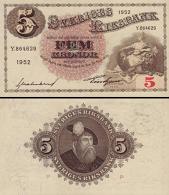 *5 Korún Švédsko 1939-1952, P33 AU/UNC - Kliknutím na obrázok zatvorte -
